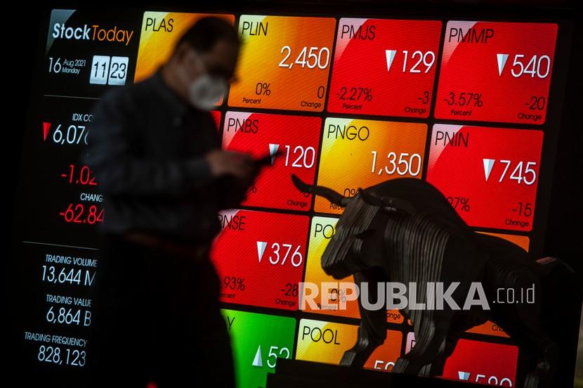 Indeks Harga Saham Gabungan (IHSG) bergerak lesu pada perdagangan pagi ini, Senin (20/9). Indeks dibuka koreksi ke level 6.132,03 dan terus turun hingga ke level 6.109,85. 