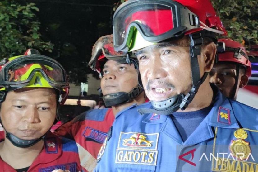 Kasie Operaional Suku Dinas Penanggulangan Kebakaran dan Penyelamatan (Gulkarmat) Jakarta Timur Gatot Sulaeman.