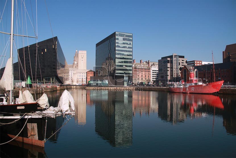 Kawasan Albert Dock di Liverpool, Inggris.  (Republika/Sadly Rachman)