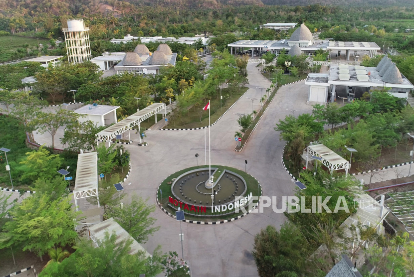 Kawasan Pos Lintas Batas Negara (PLBN) Motaain, Kabupaten Belu, Nusa Tenggara Timur.