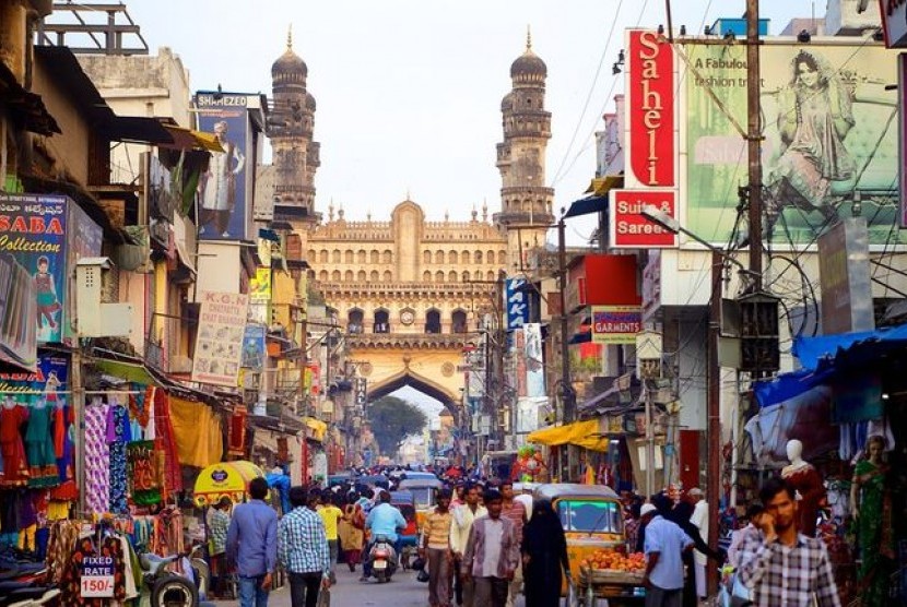 Kawasan pusat keramaian Hyderabad, India