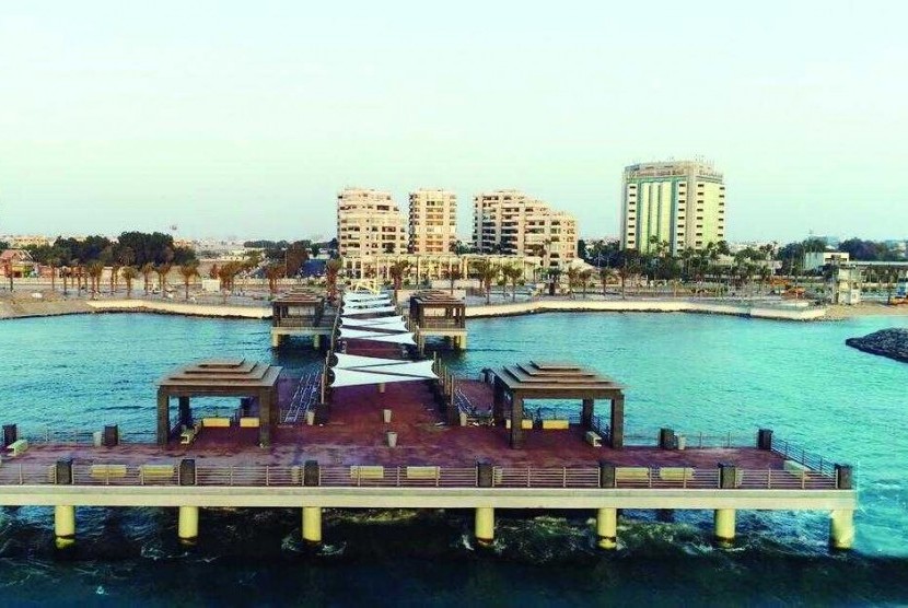 Kawasan 'Water Front City' baru di Jeddah.