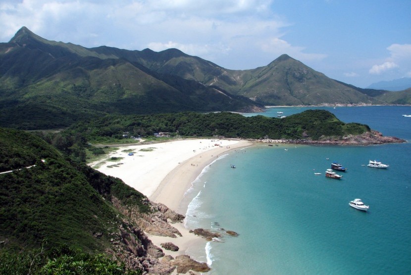 Kawasan wisata alam Sai Kung di Hongkong.