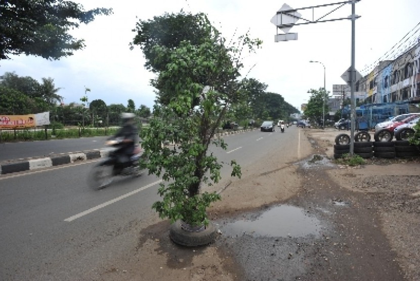Keadaan Jalan Kalimalang, Bekasi (ilustrasi)