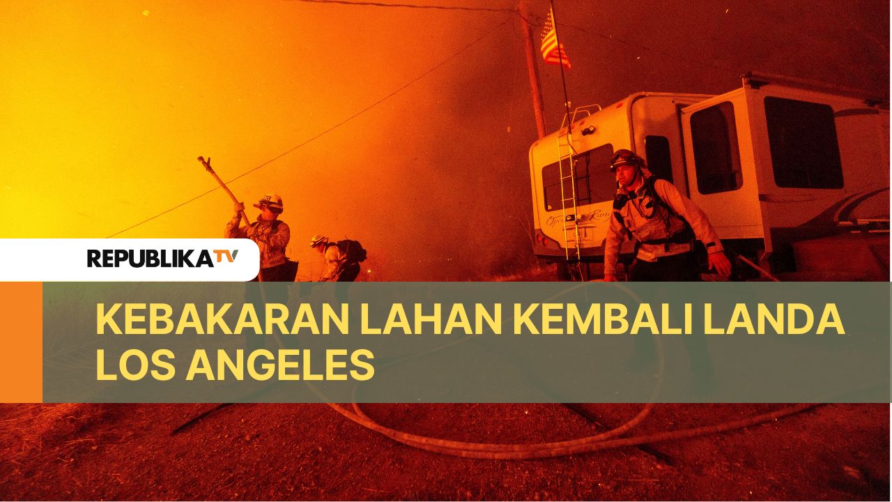 Kebakaran lahan kembali terjadi di Los Angeles, California.