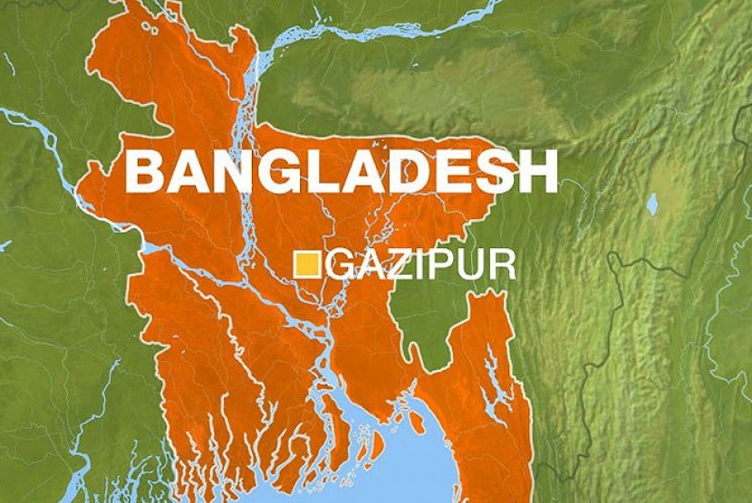Kebakaran terjadi di pabrik garmen di Gazipur, Bangladesh