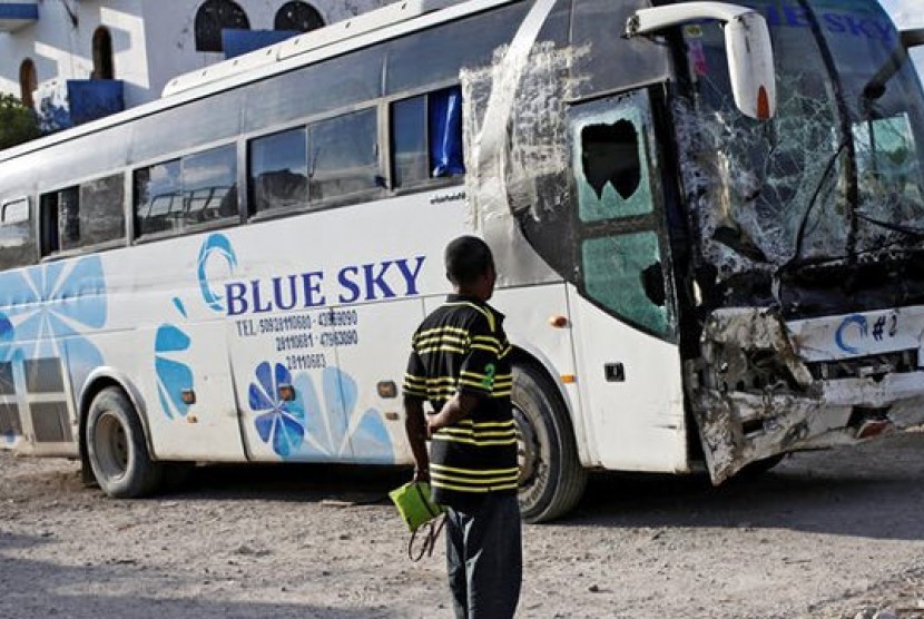 Kecelakaan bus di Haiti.