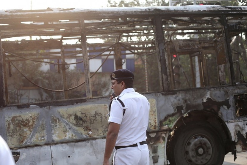 Kecelakaan bus di India (ilustrasi).