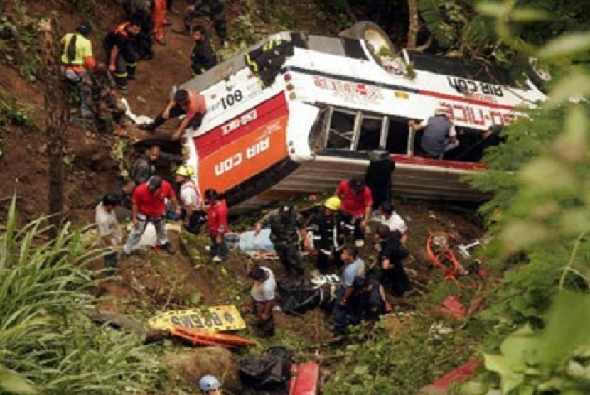 Kecelakaan bus (Ilustrasi)