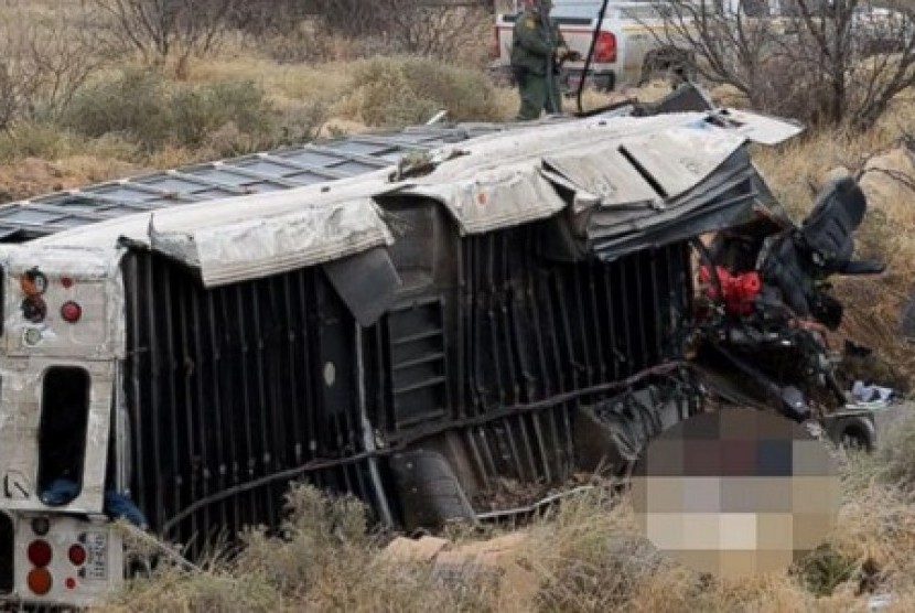Kecelakaan bus di Texas (Ilustrasi)