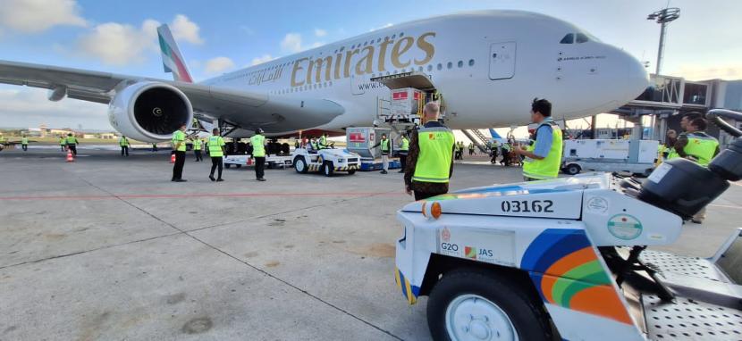 Kedatangan pesawat Airbus A380 merupakan sebuah milestone bagi JAS Airport Services dalam menangani salah satu pesawat penumpang terbesar di dunia. 