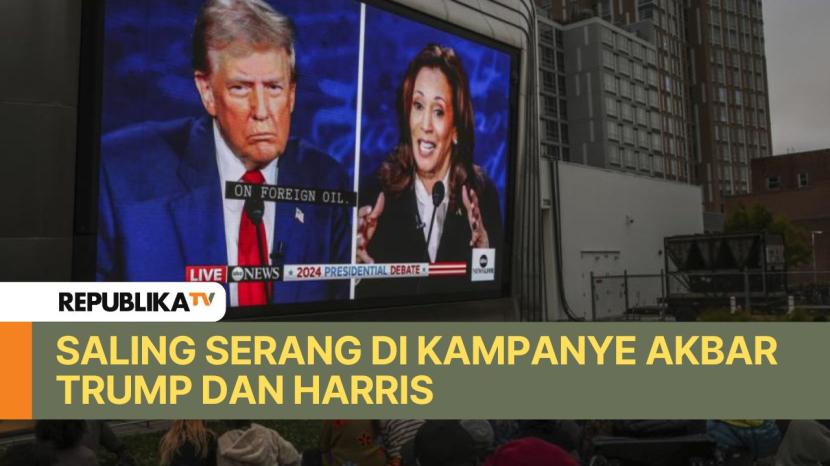 Kedua capres, Kamala Harris dan Donald Trump, masing-masing obral janji juga saling serang melalui pidato akbar terakhir alias argumen penutup kampanye.