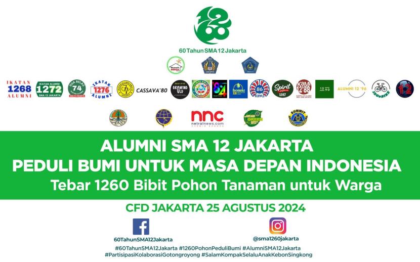 Kegiatan Alumni SMA 12 Jakarta Peduli Bumi untuk Masa Depan Indonesia.