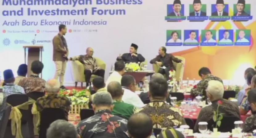 Kegiatan bertajuk Muhammadiyah Business and Investment Forum di Hotel Sunan, Kota Solo, Jawa Tengah, Kamis (17/11/2022). 