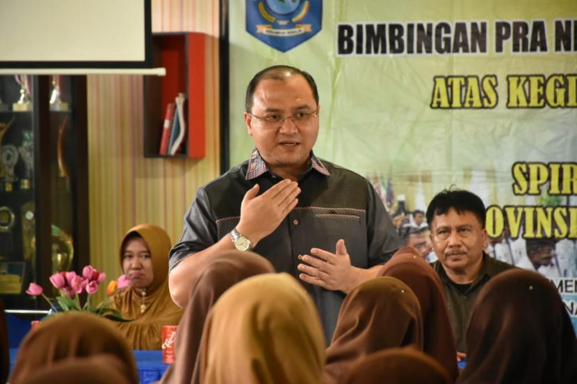 kegiatan Bimbingan Pra-Nikah bagi Siswa-siswi SLTA/ Mahasiswa, Kamis (5/3) lalu, yang dilaksanakan di ruang pertemuan sekolah SMA Negeri 1 Gantung Belitung Timur.