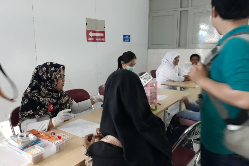 Kegiatan donor darah di RSUP Dr Sardjito.