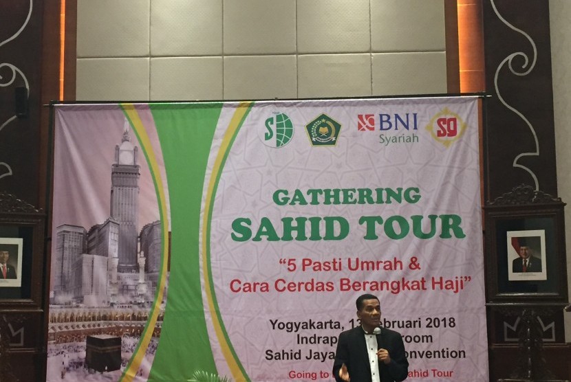 Kegiatan gathering Sahid Tour Yogyakarta. 