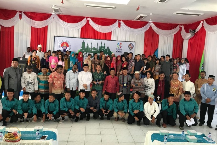 Kegiatan Gerakan Pemuda Membaca Kitab Suci (GPMKS) di Deli Serdang, Sumatera Utara, Ahad 22/10).