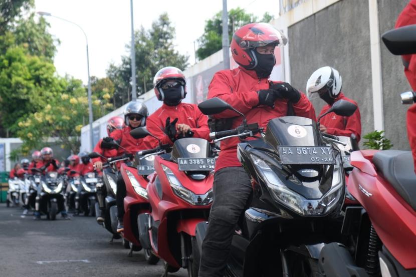 Kegiatan Honda Bikers Day 2024 di Yogyakarta, Sabtu (26/10/2024).