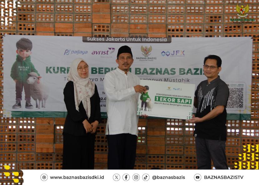 Kegiatan kurban di Pesantren Tahfidz Difabel kolaborasi dari BAZNAS (BAZIS) Provinsi DKI Jakarta bersama dengan PT Bursa Berjangka Jakarta (JFX),