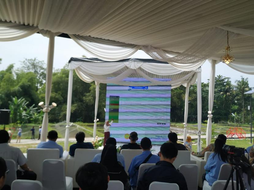  Kegiatan peluncuran Strategi Nasional E-Agriculture di Desa Margoluwih, Sleman.