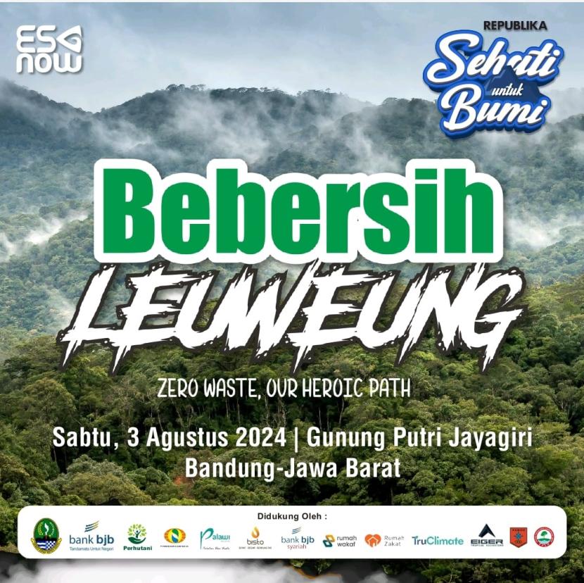 Kegiatan Republika Bebersih Leuweung di Gunung Putri Jayagiri Lembang.