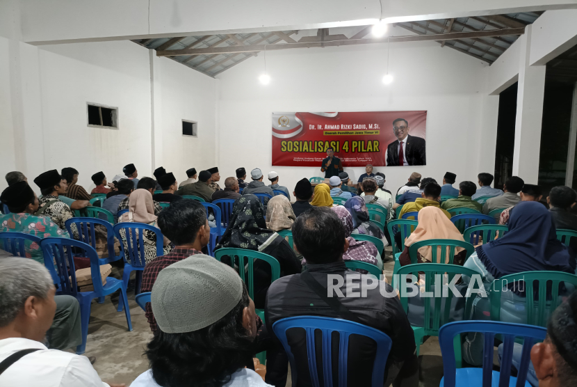 Kegiatan Sosialisasi Empat Pilar MPR RI di Desa Krandang, Kecamatan Kras, Kabupaten Kediri, Ahad (29/6/2025).