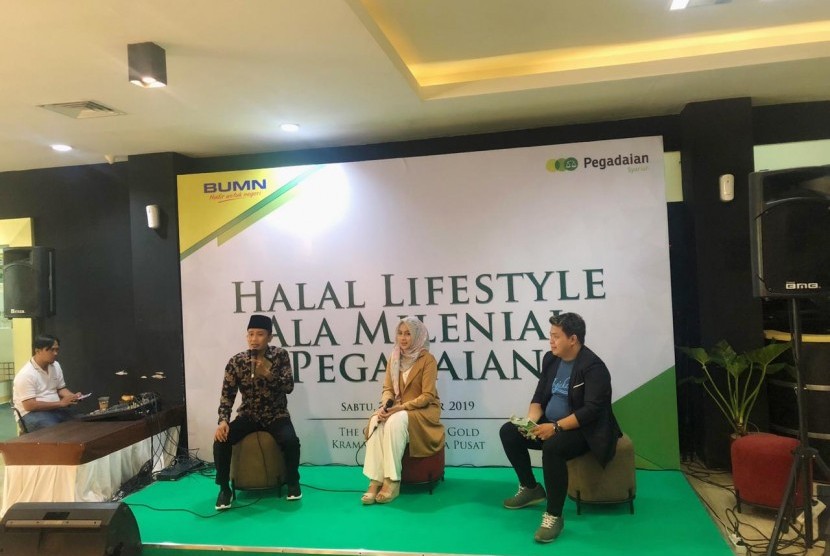 Kegiatan Talkshow “Halal lifestyle ala milenial Pegadaian”.