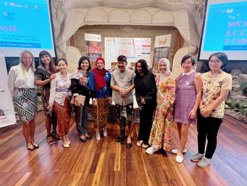 Kegiatan Women Economic Forum di Bali, akhir pekan lalu, yang mendorong keseteraaan perempuan melalui digitalisasi.