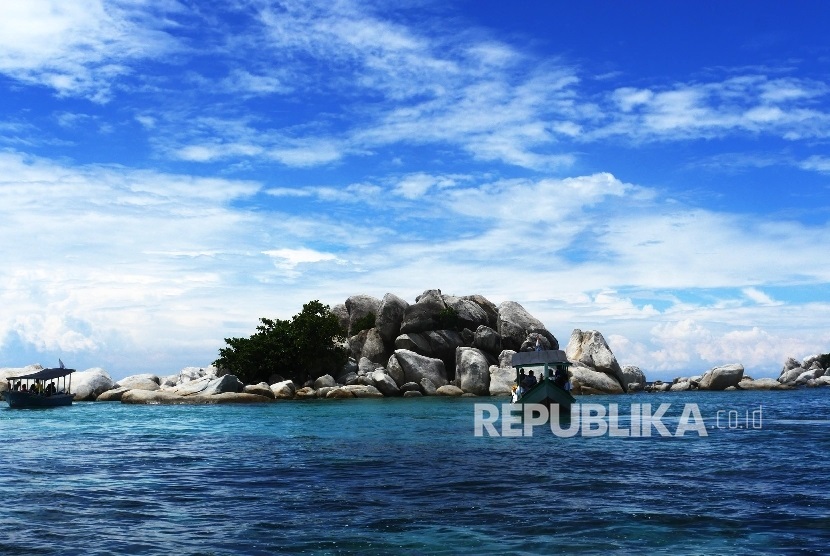 Keindahan Pulau Lengkuas di Belitung (ilustrasi) 
