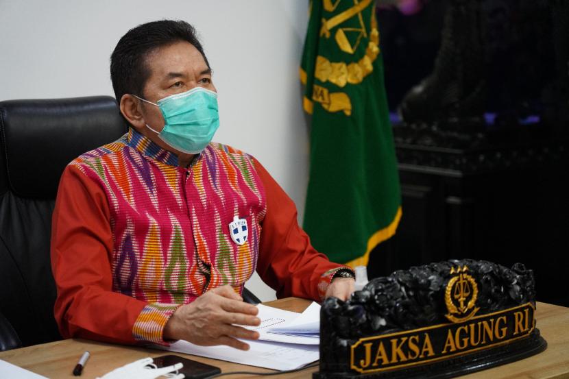  Kejagung Ikut Tegakkan Hukum Kedisiplinan PPKM Darurat. Foto:  Jaksa Agung Burhanuddin