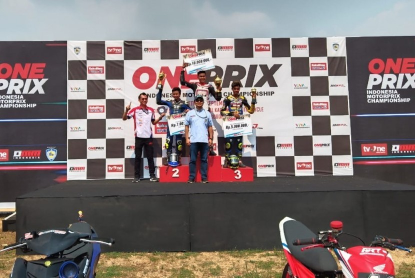 Kejuaraan Nasional Oneprix Indonesia Motorprix Championship (IMC) Putaran 3 di Sirkuit Sentul Internasional Karting & Motorcycle, Jawa Barat (1/9/2019).