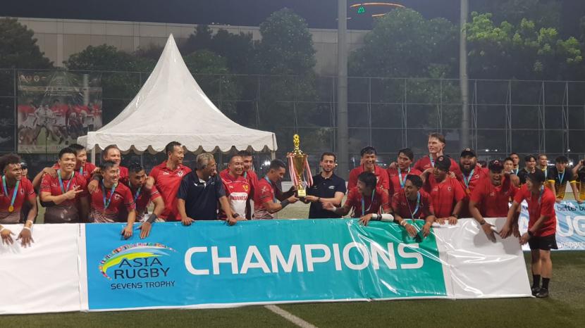 Kejuaraan olahraga bertajuk Asia Rugby Sevens Trophy 2022 yang berlangsung pada 6-7 Agustus di Rugby Pitch, Gelora Bung Karno, Senayan, Jakarta.