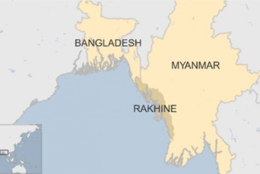 Kekerasan di Myanmar terkonsentrasi di daerah Rakhine