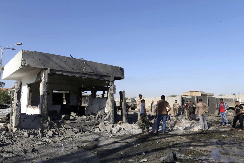 Kekerasan masih melanda Libya dimana markas keamanan menjadi sasaran bom bunuh diri. (ilustrasi)