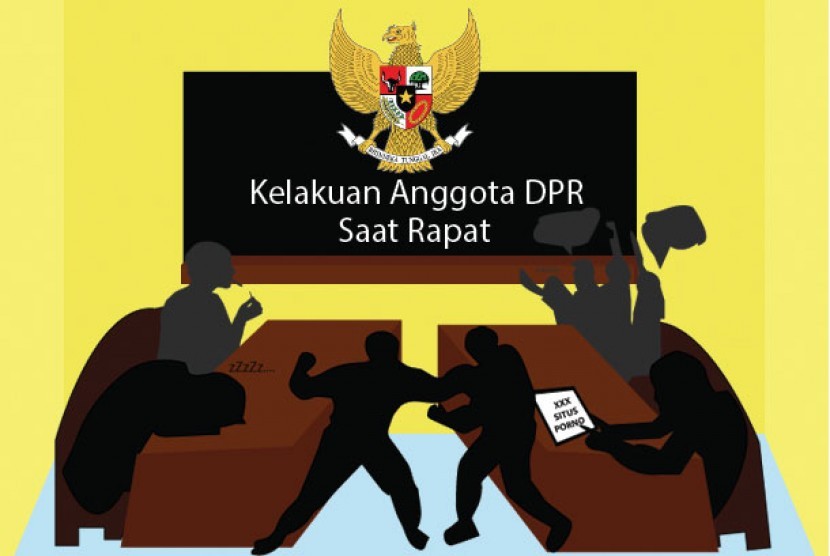 Kelakuan anggota DPR saat rapat