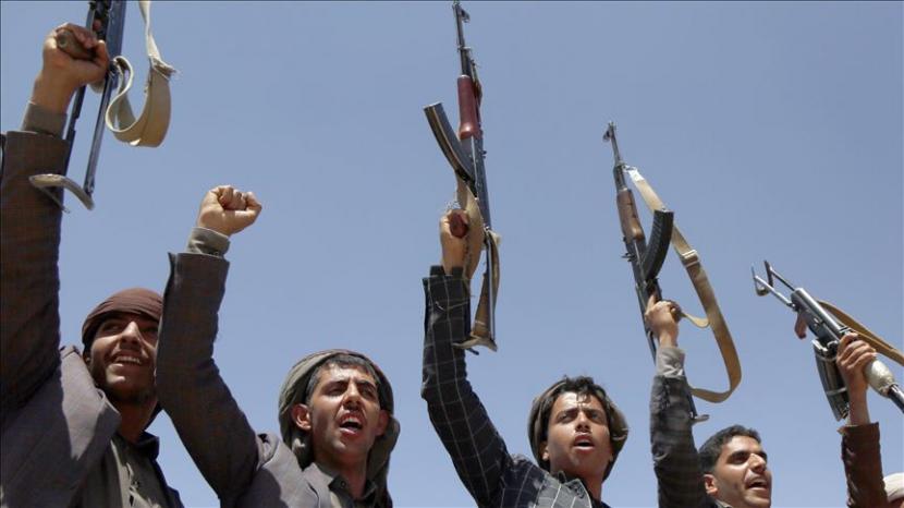 Houthi merasa posisi dan kekuatannya menguat saat ini. Ilustrasi Houthi