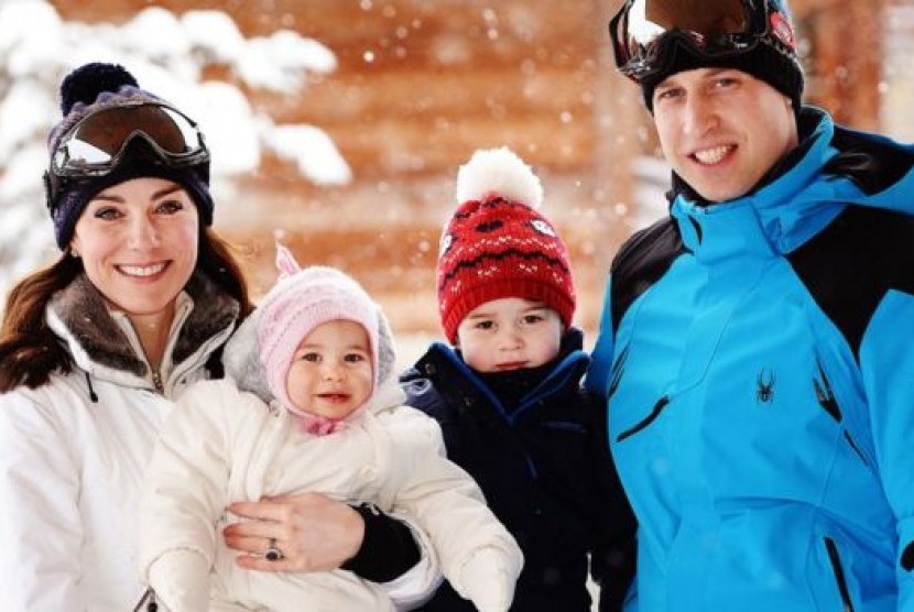 Keluarga Duke dan Duchess Inggris berlibur ke resor ski awal tahun ini.