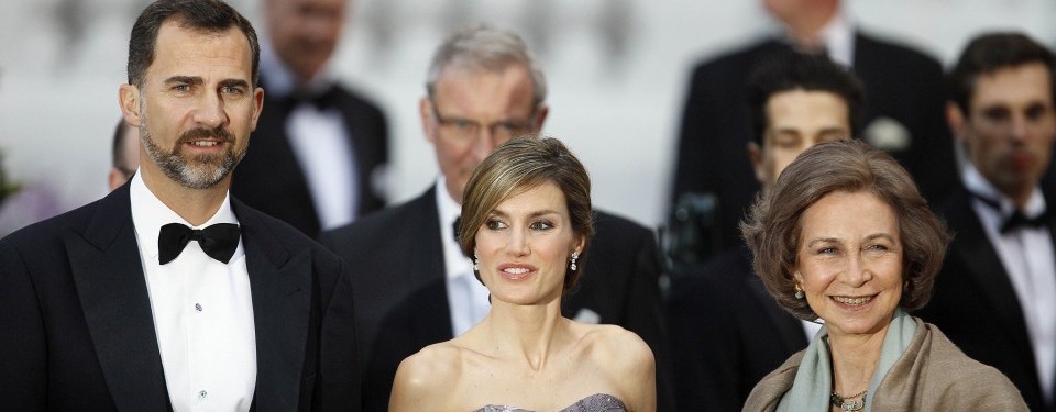 Keluarga kerajaan Spanyol: Ratu Sofia, Pangeran Felipe dan istrinya Putri Letizia