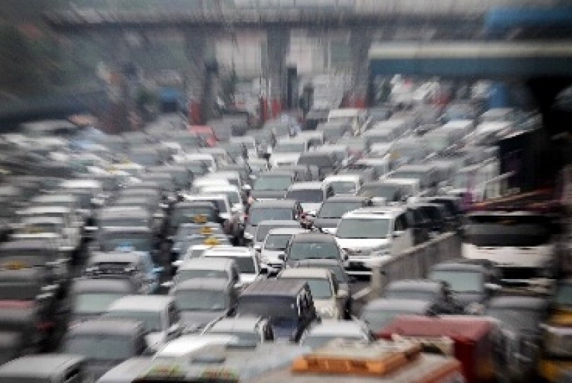 Kemacetan lalu lintas di Jakarta (ilustrasi)