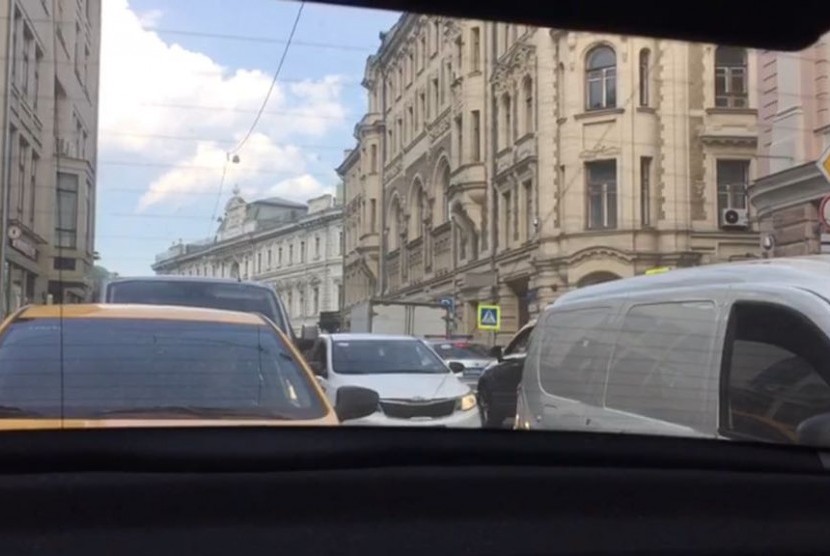 Kemacetan di Moskow