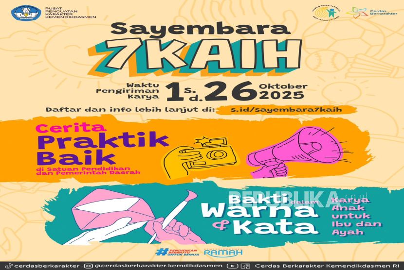 Kemendikdasmen Gelar Sayembara 7 Kebiasaan Anak Indonesia Hebat Sebagai Ajang Kreativitas 