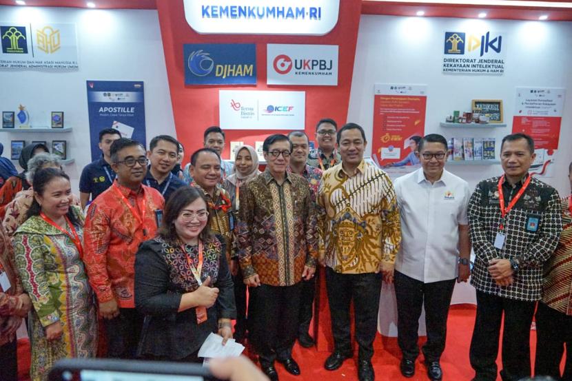 Kemenkumham dan Kemenkeu menyelenggarakan kegiatan Temu Bisnis Tahap VI di Jakarta International Expo