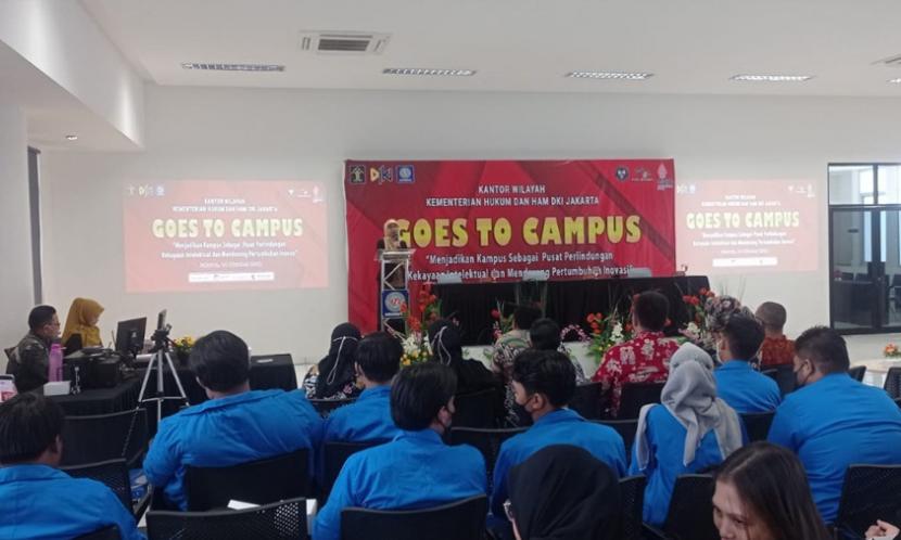 Kemenkumham DKI Jakarta gelar Kekayaan Intelektual Goes to Campus, Jumat (14/10/2022) di Universitas BSI.
