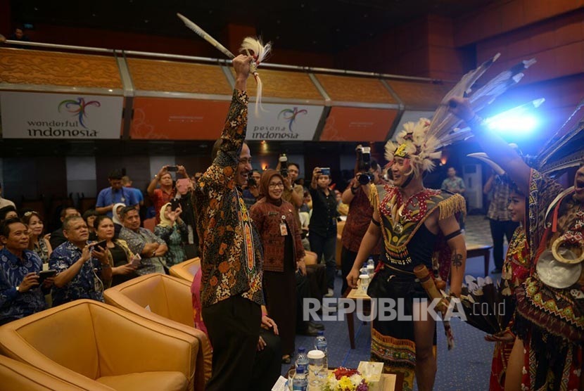 Launching Festival Kuliner Nusantara 2016 di Balairung Soesilo Soedarman, Gedung Sapta Pesona, Jakarta, Jumat (1/4).