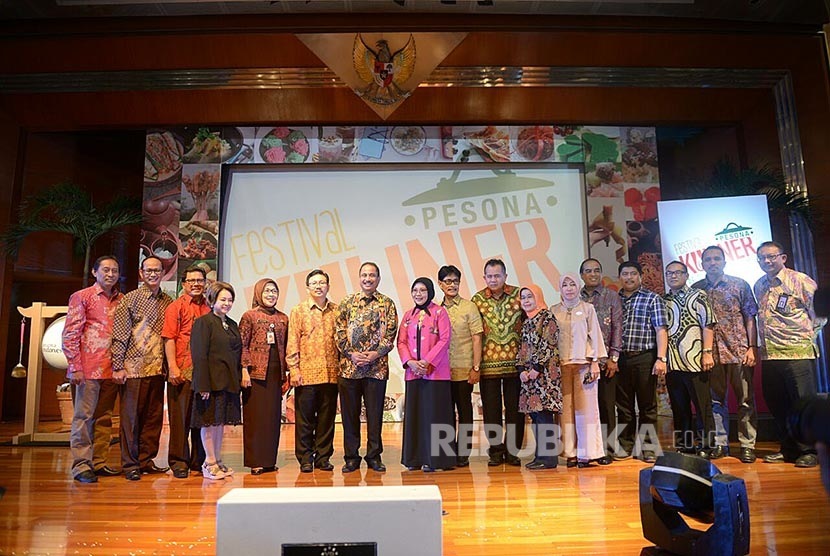 Launching Festival Kuliner Nusantara 2016 di Balairung Soesilo Soedarman, Gedung Sapta Pesona, Jakarta, Jumat (1/4).