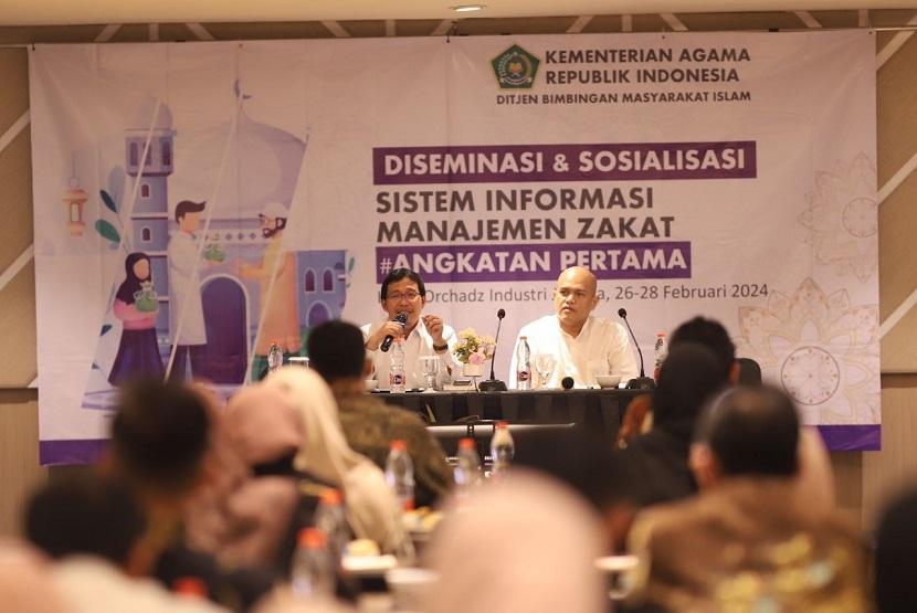  Kementerian Agama mengundang 80 Lembaga Amil Zakat (LAZ) Skala Nasional dan Daerah untuk mengikuti kegiatan Diseminasi dan Sosialisasi Sistem Informasi Manajemen Zakat.