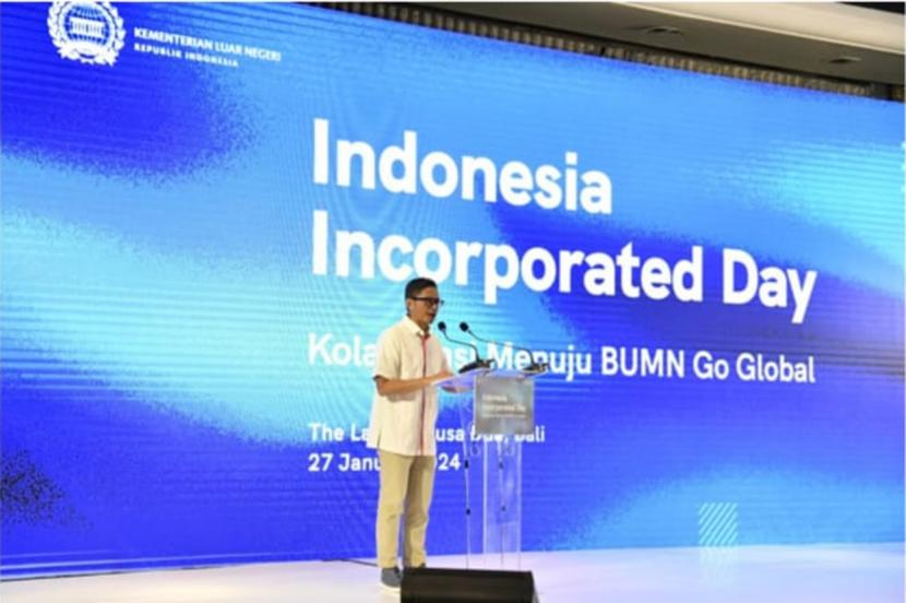Kementerian Luar Negeri RI bersama Kementerian BUMN dan PT Bank Negara Indonesia Tbk (Persero) telah menyelenggarakan Indonesia Incorporated Day di Nusa Dua, Bali (27/01/2024).
