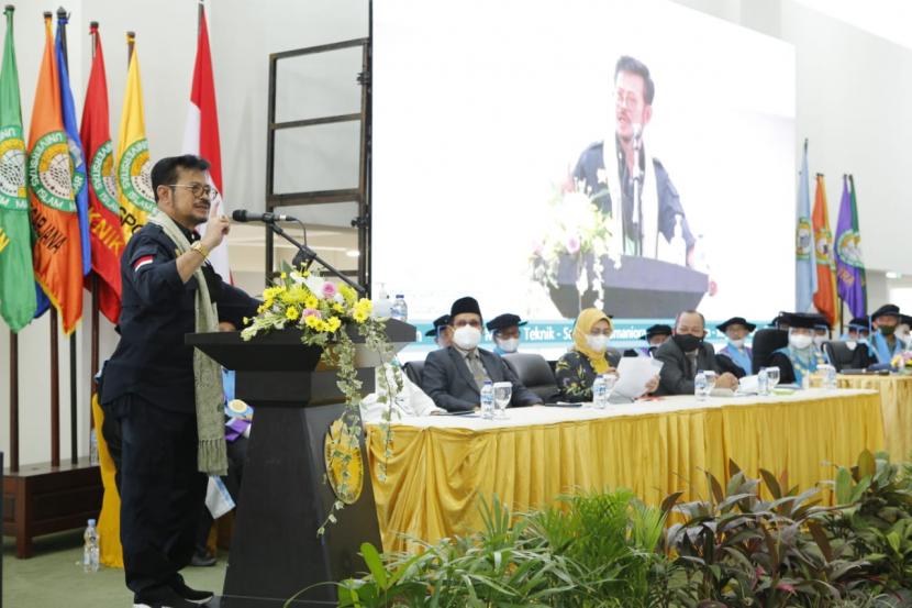 Kementerian Pertanian (Kementan) menandatangani Memorandum of Understanding (MoU) dengan Universitas Islam Makassar (UIM) sebagai tindak lanjut memperluas sinergi dengan perguruan tinggi dalam membangun pertanian yang maju, Sabtu (5/6/21).