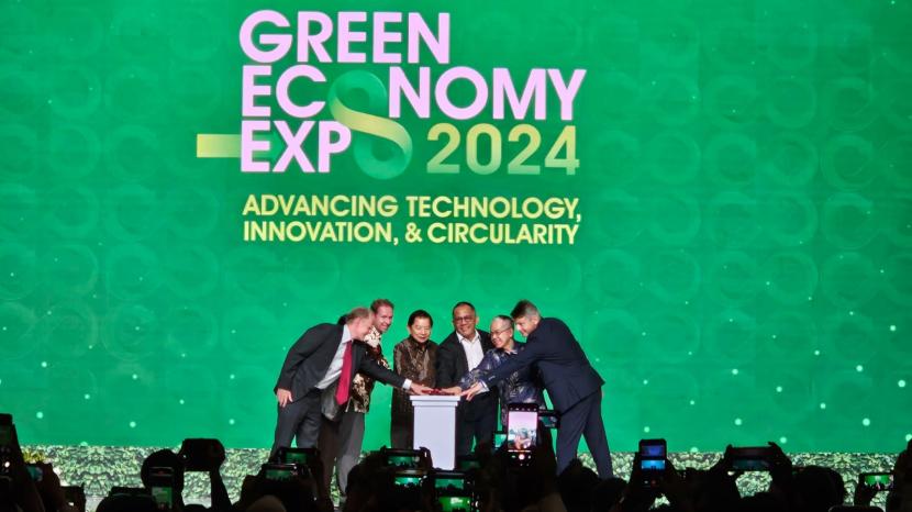 Kementerian PPN/Bappenas menggelar Green Economy Expo: Advancing Technology, Innovation, and Circularity di Jakarta 3-5 Juli 2024 di Jakarta.   